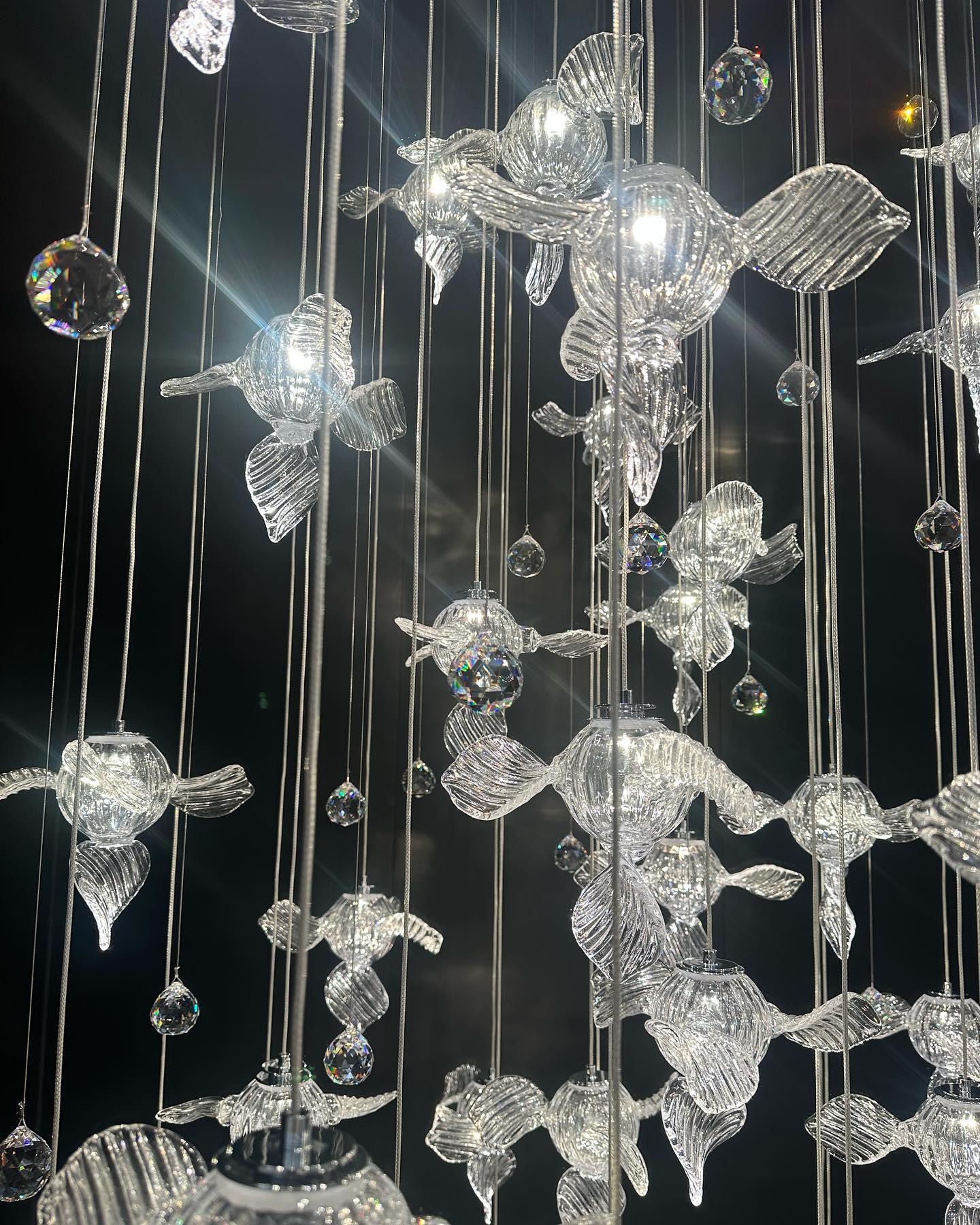 Modern Art Design Propeller-like Crystal Chandelier for Staircase/Villa/Foyer/High-ceiling Space