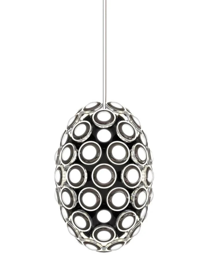 Modern Art Egg-shaped Chandelier Iconic Eyes LED Pendant Light For Dining Room/Living Room