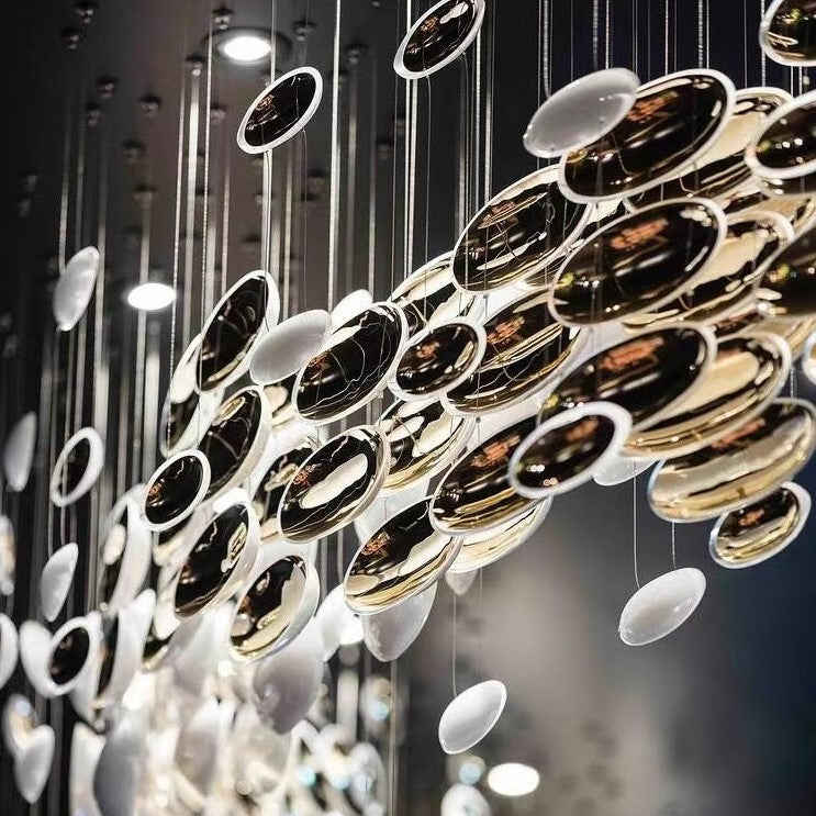 Modern Artistic Unique Golden Dragon Egg Chandelier for Staircase/ Sales Center/ Hotel