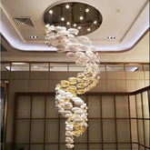 Modern Artistic Unique Golden Dragon Egg Chandelier for Staircase/ Sales Center/ Hotel