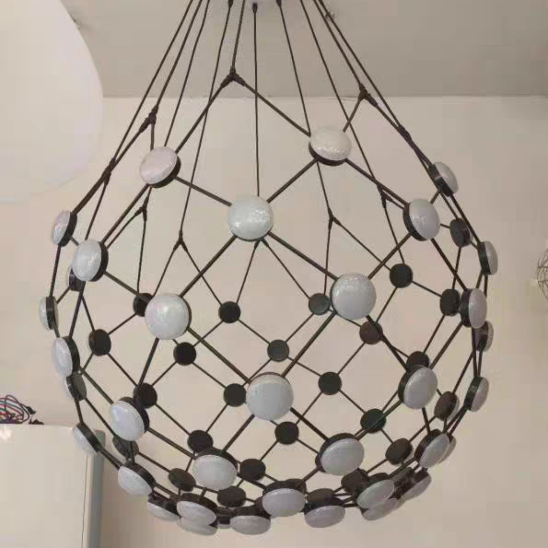 Modern Basket Chandelier for Living/Dining Room