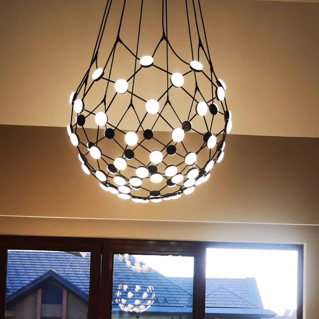 Modern Basket Chandelier for Living/Dining Room