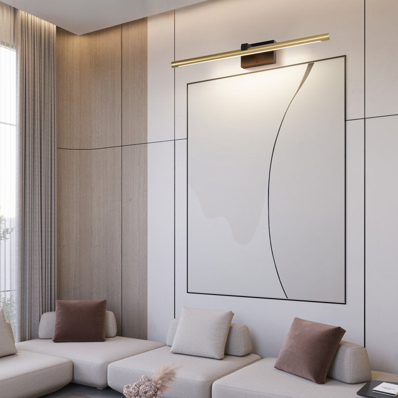 Modern Brass LED Wall-Mounted Vanity Light for Bathroom Mirrors