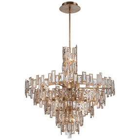 Modern Creative Art Design Multi-Tier Gyroscopic Crystal Chandelier