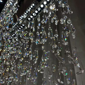 Modern Creative Waterfall Tassel Crystal Chandelier for Dining Room/Kitchen Island