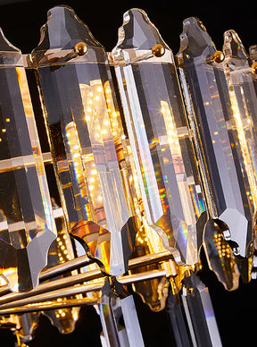 Modern Gold Elegant Transparent Crystal Chandelier Suit for Dining/Living Room, detail