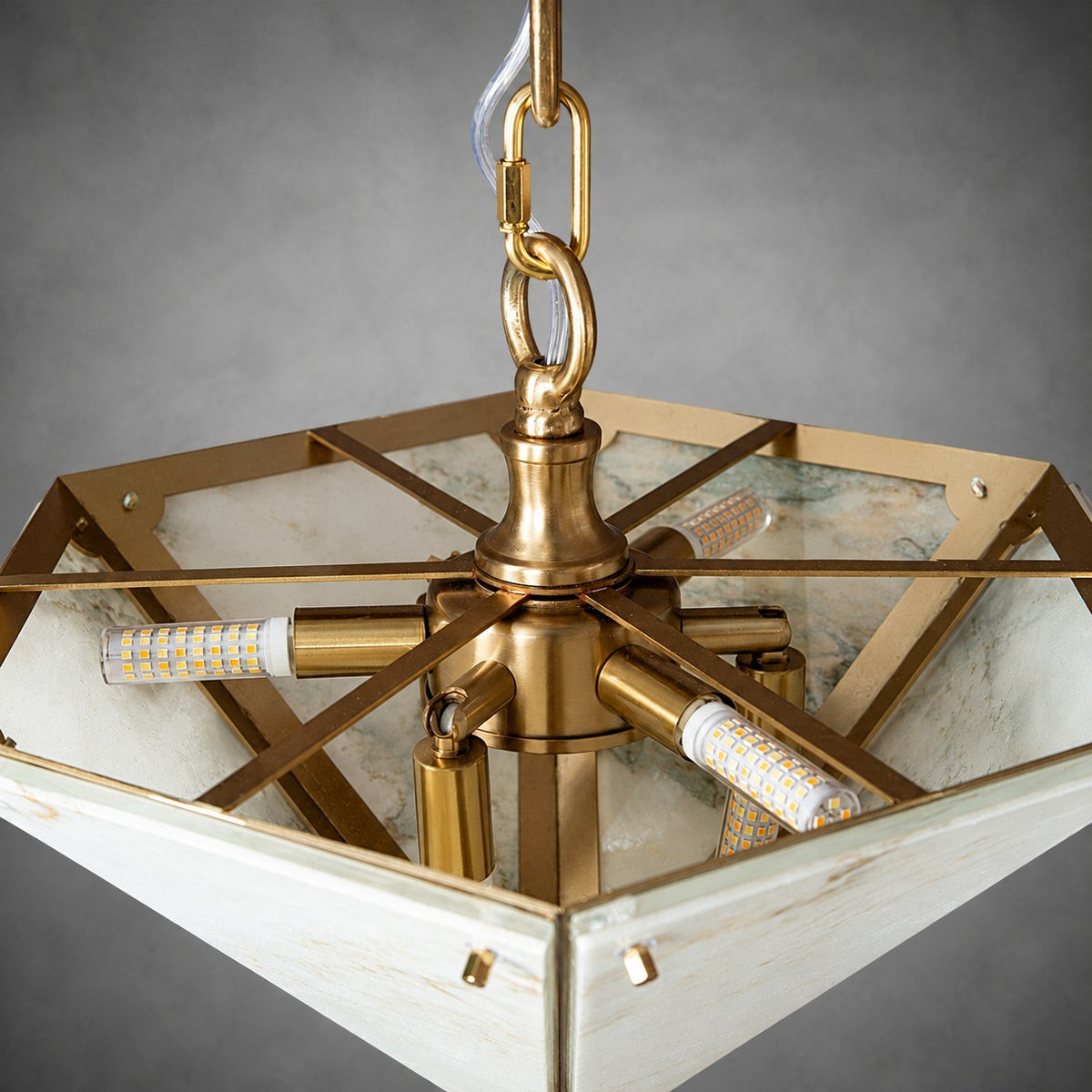 Modern Faceted Luxury stone Chandelier