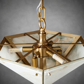 Modern Faceted Luxury stone Chandelier