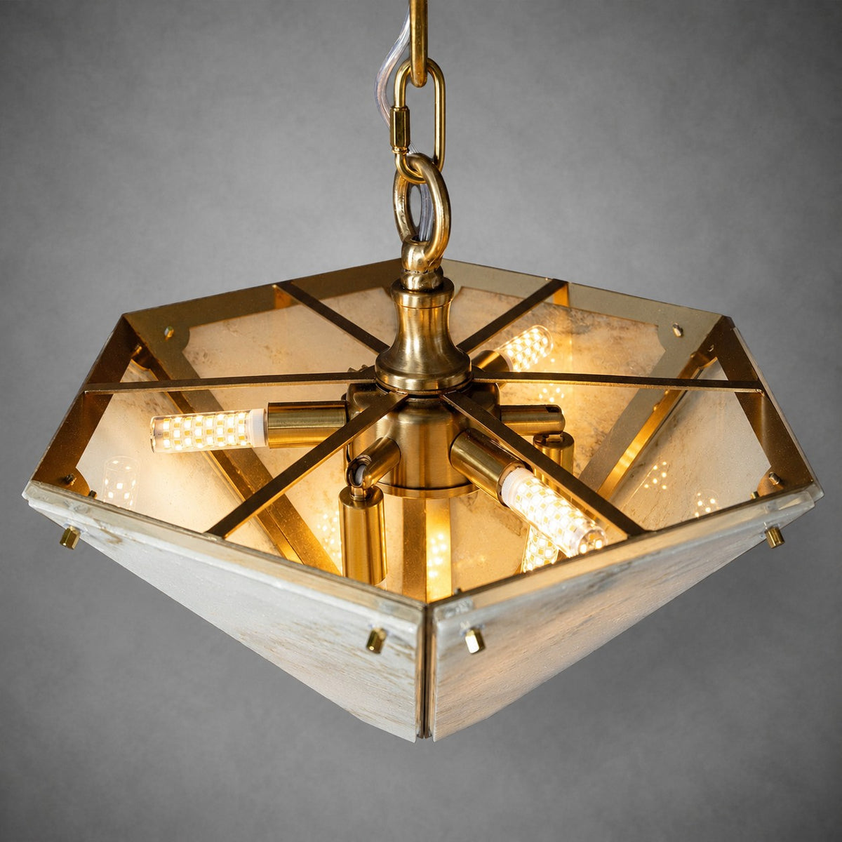 Modern Faceted Luxury stone Chandelier