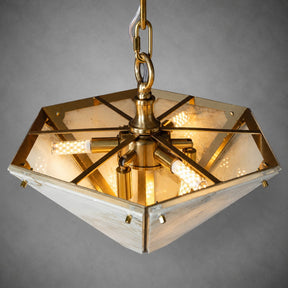 Modern Faceted Luxury stone Chandelier