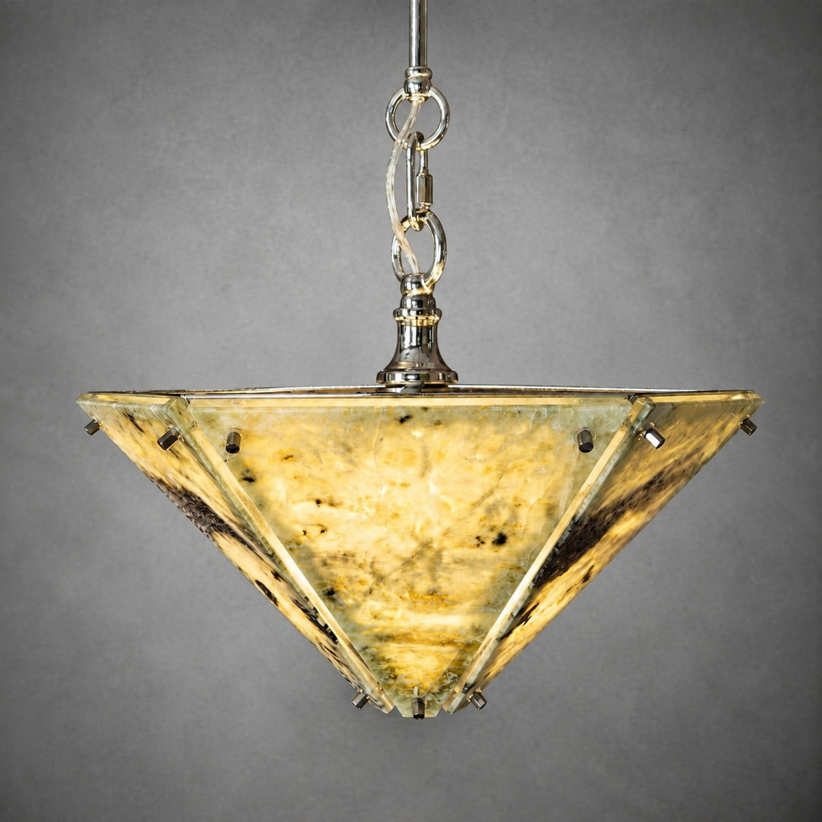 Modern Faceted Luxury stone Chandelier
