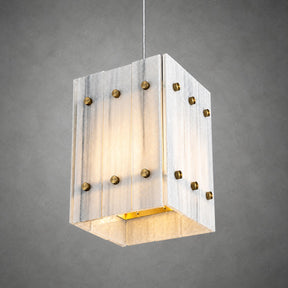 Modern Faceted Luxury stone Pendant Light