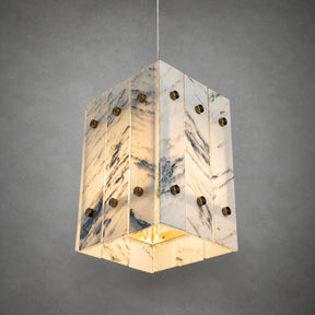 Modern Faceted Luxury stone Pendant Light