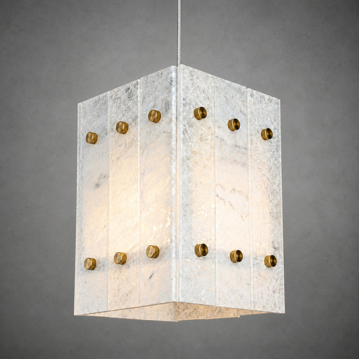 Modern Faceted Luxury stone Pendant Light
