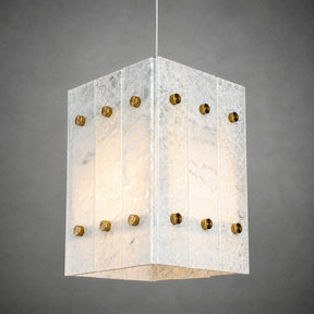 Modern Faceted Luxury stone Pendant Light