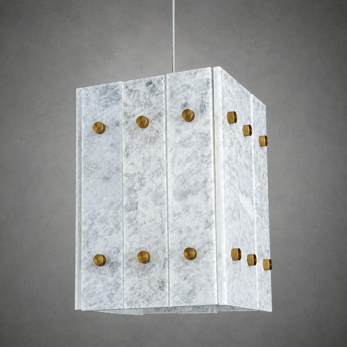 Modern Faceted Luxury stone Pendant Light