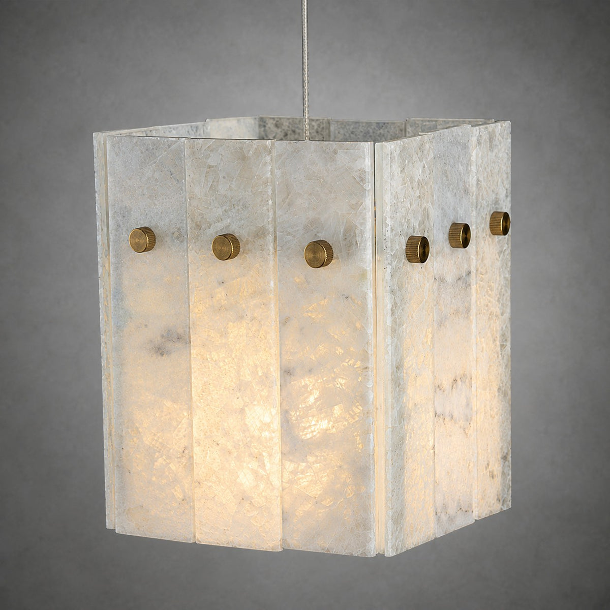 Modern Faceted Luxury stone Pendant Light