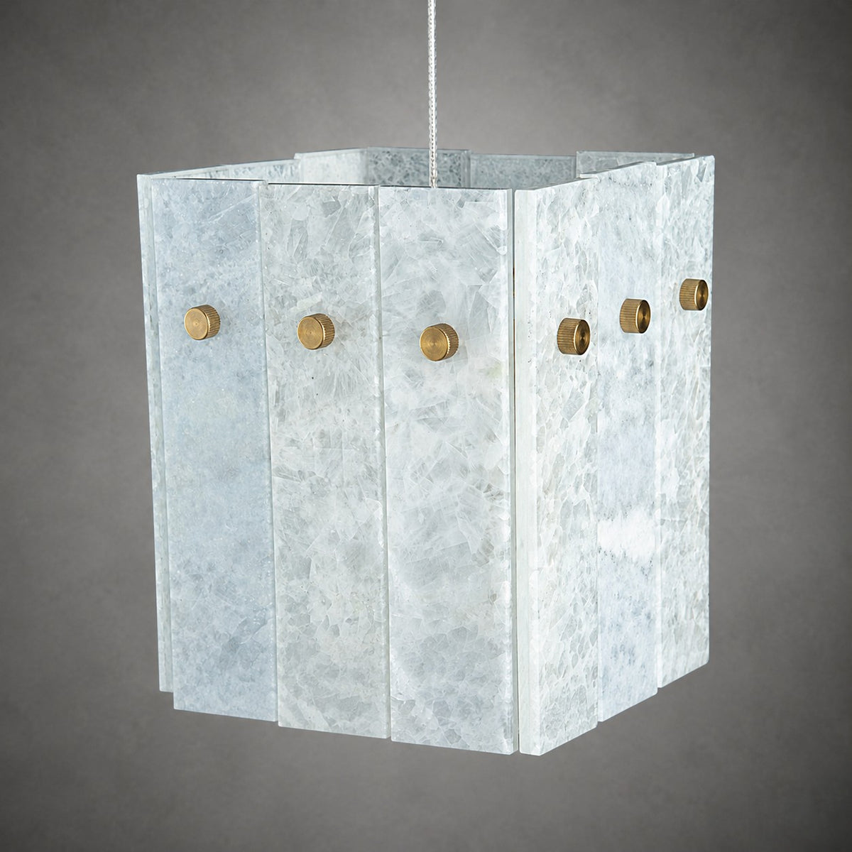 Modern Faceted Luxury stone Pendant Light