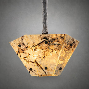 Modern Faceted Snowcrest White Luxury stone Chandelier