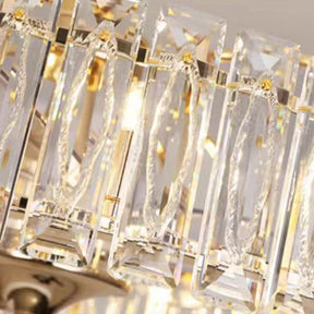 Modern Invisible Blade Fan Light Crystal Chandelier for Living/Dining Room/Bedroom