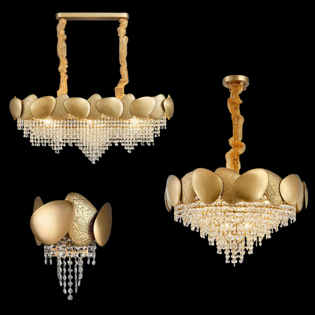 Modern Italian Style Crystal Tassel Chandelier