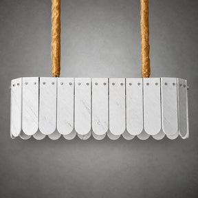 Modern Layered Luxury stone Linear Chandelier