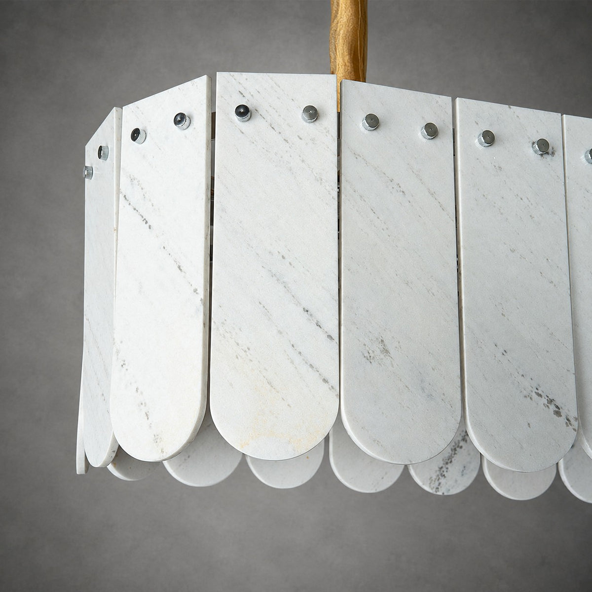 Modern Layered Luxury stone Linear Chandelier
