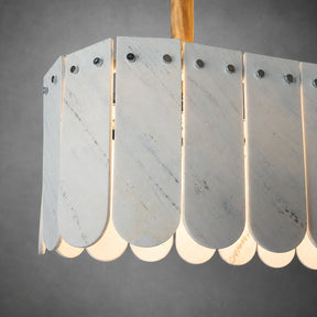 Modern Layered Luxury stone Linear Chandelier