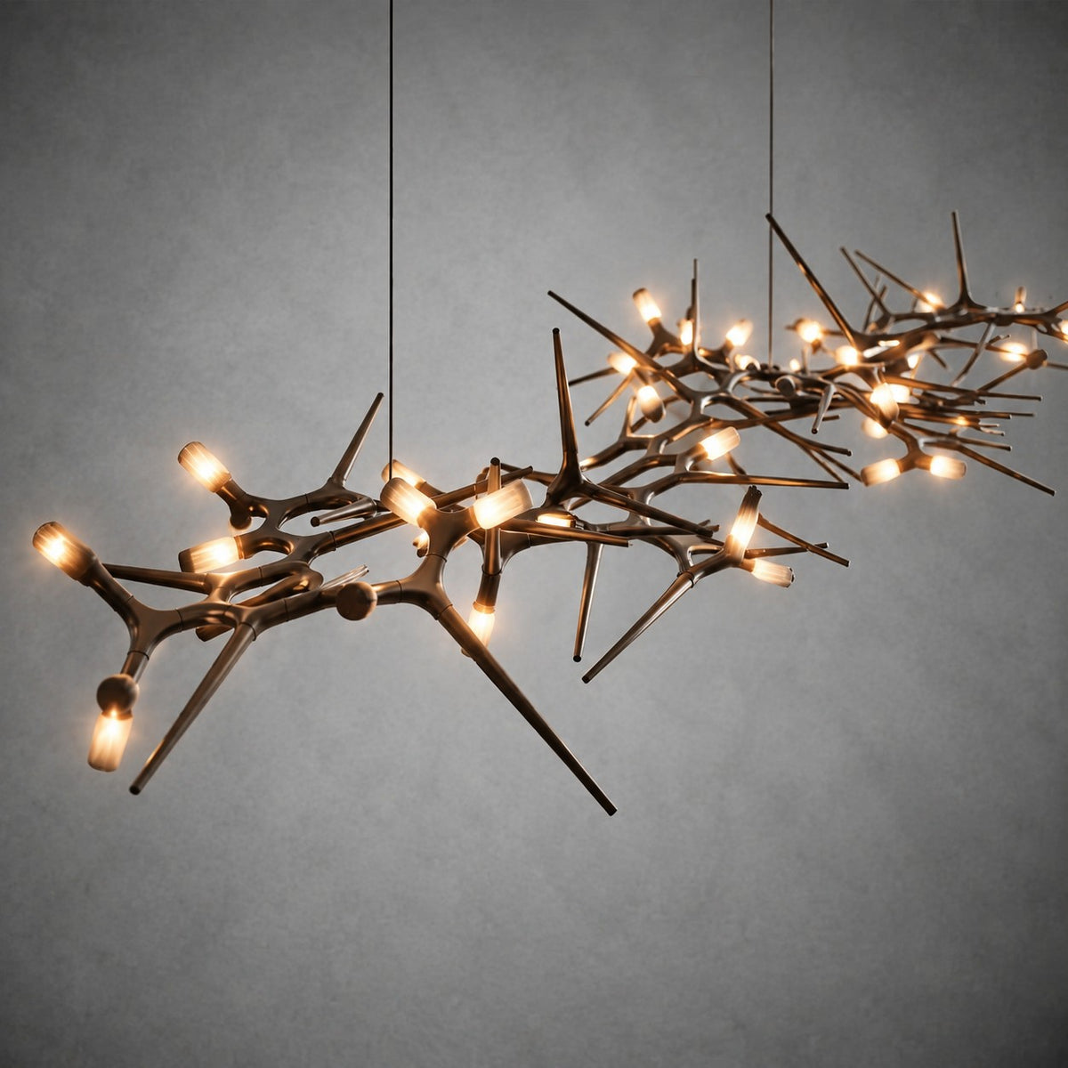 Pendant Light  Modern LED Chandelier Adjustable Iron Dimmable 10-45 Bulbs