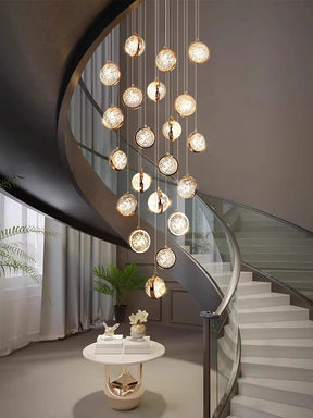 Modern Luxury Long Chandelier for Loft and Villa Spaces