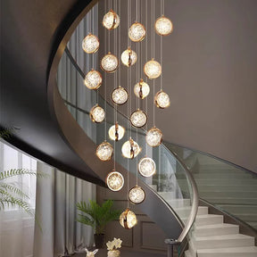Modern Luxury Long Chandelier for Loft and Villa Spaces