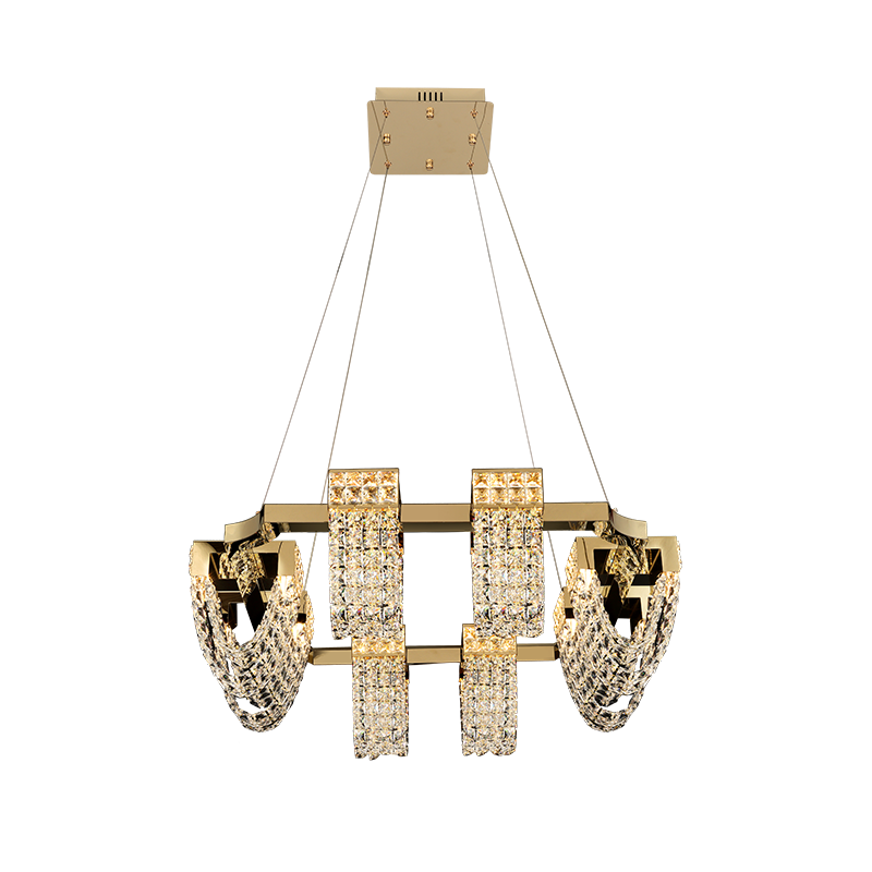 Modern Luxury Newly Crystal Chandelier in Champagne Gold