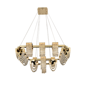 Modern Luxury Newly Crystal Chandelier in Champagne Gold