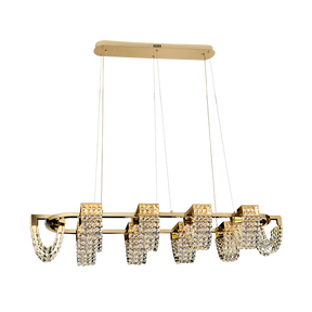 Modern Luxury Newly Crystal Chandelier in Champagne Gold