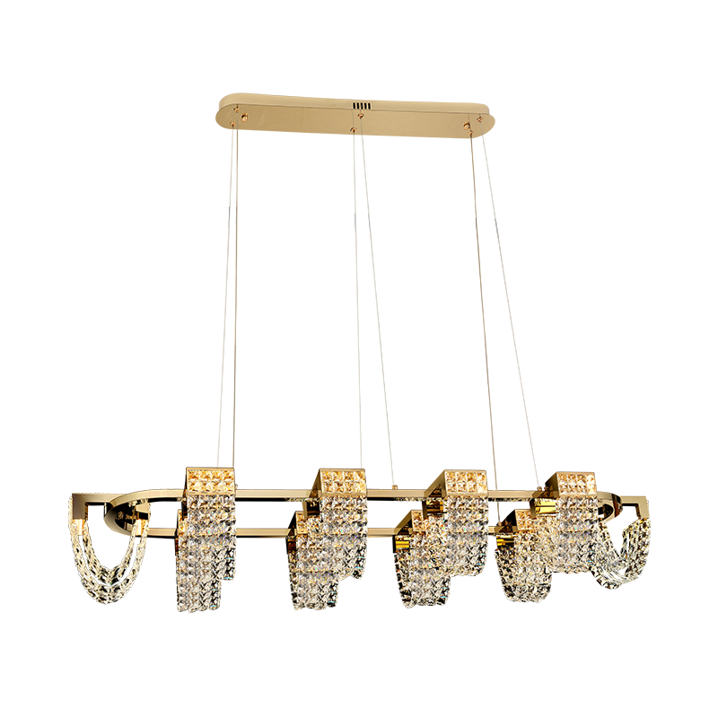 Modern Luxury Newly Crystal Chandelier in Champagne Gold