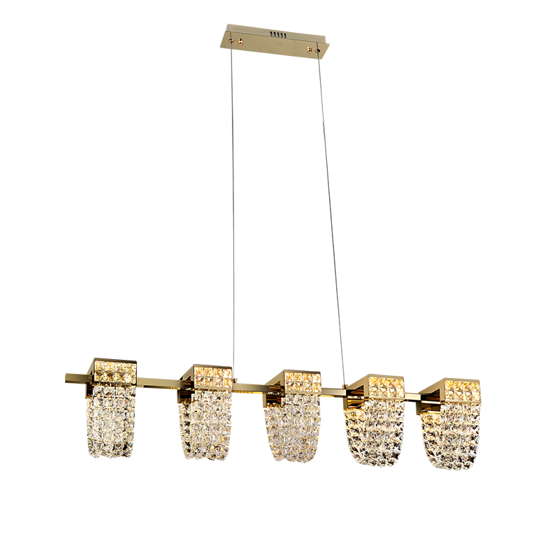 Modern Luxury Newly Crystal Chandelier in Champagne Gold