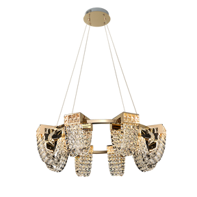 Modern Luxury Newly Crystal Chandelier in Champagne Gold