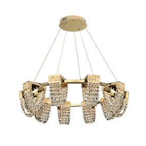 Modern Luxury Newly Crystal Chandelier in Champagne Gold