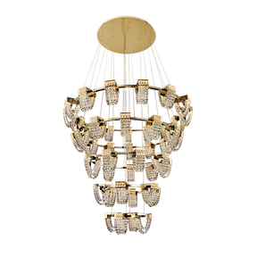 Modern Luxury Newly Crystal Chandelier in Champagne Gold