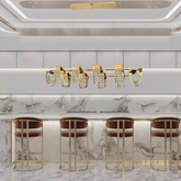 Modern Luxury Newly Crystal Chandelier in Champagne Gold