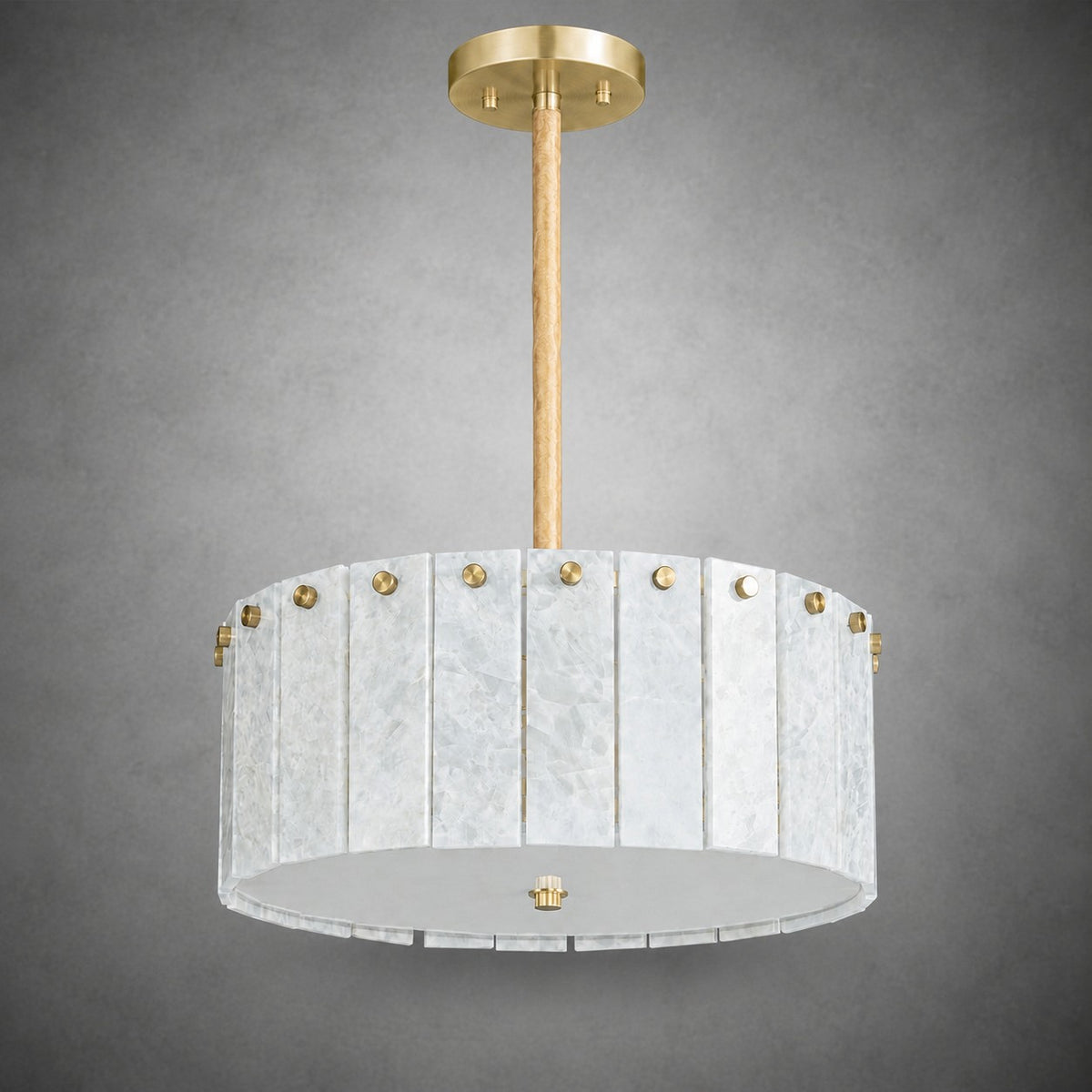 Modern Luxury stone Drum Chandelier