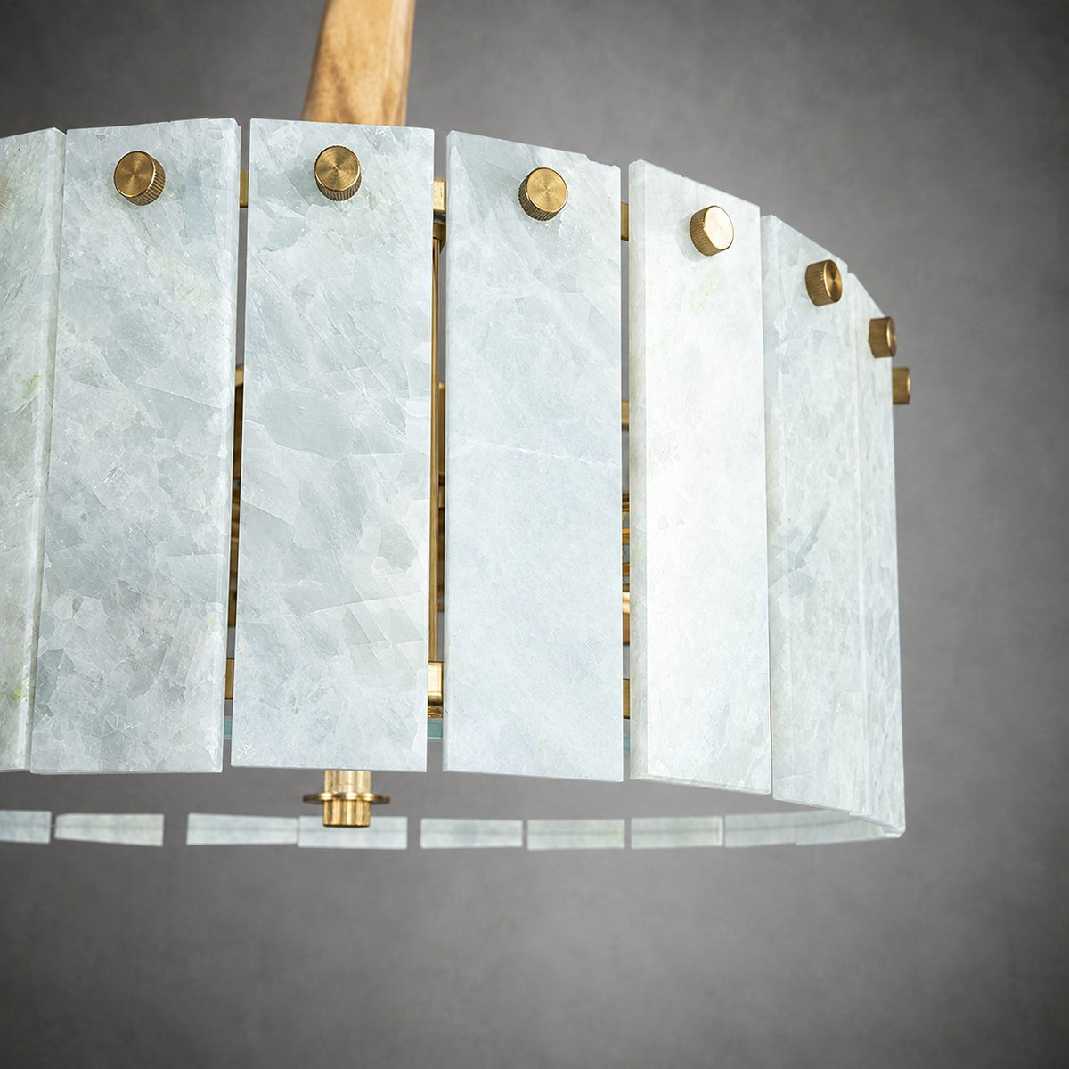 Modern Luxury stone Drum Chandelier