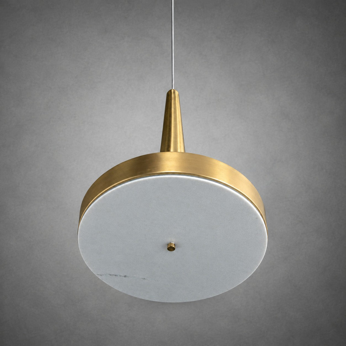 Modern Luxury Stone LED Disc Pendant Chandelier