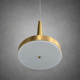 Modern Luxury Stone LED Disc Pendant Chandelier