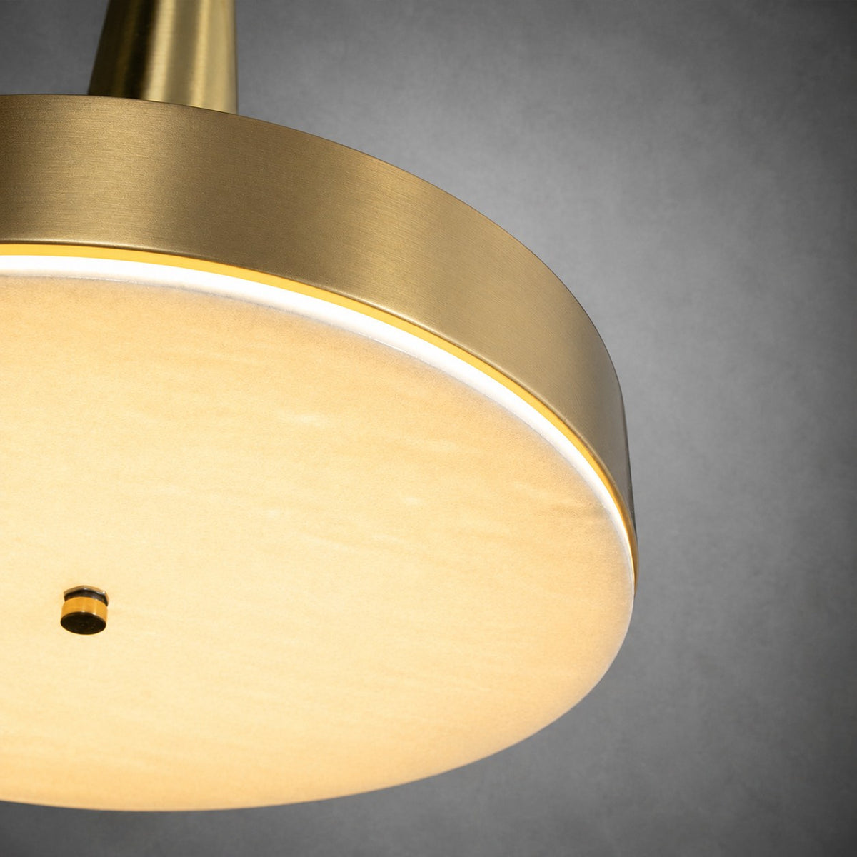 Modern Luxury Stone LED Disc Pendant Chandelier