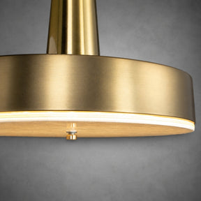 Modern Luxury Stone LED Disc Pendant Chandelier