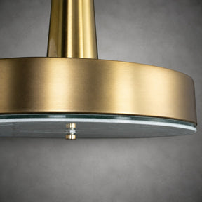 Modern Luxury Stone LED Disc Pendant Chandelier
