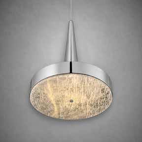 Modern Luxury Stone LED Disc Pendant Chandelier