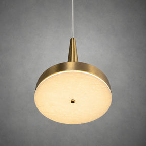 Modern Luxury Stone LED Disc Pendant Chandelier