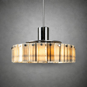 Modern Luxury Stone LED Drum Chandelier